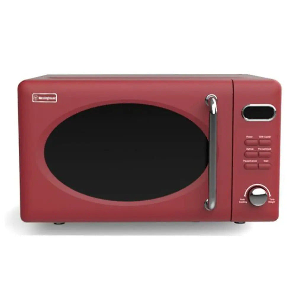 Westinghouse 0.7CUFT Retro Digital Microwave Red Westinghouse 0.7CUFT Retro Digital Microwave Red
